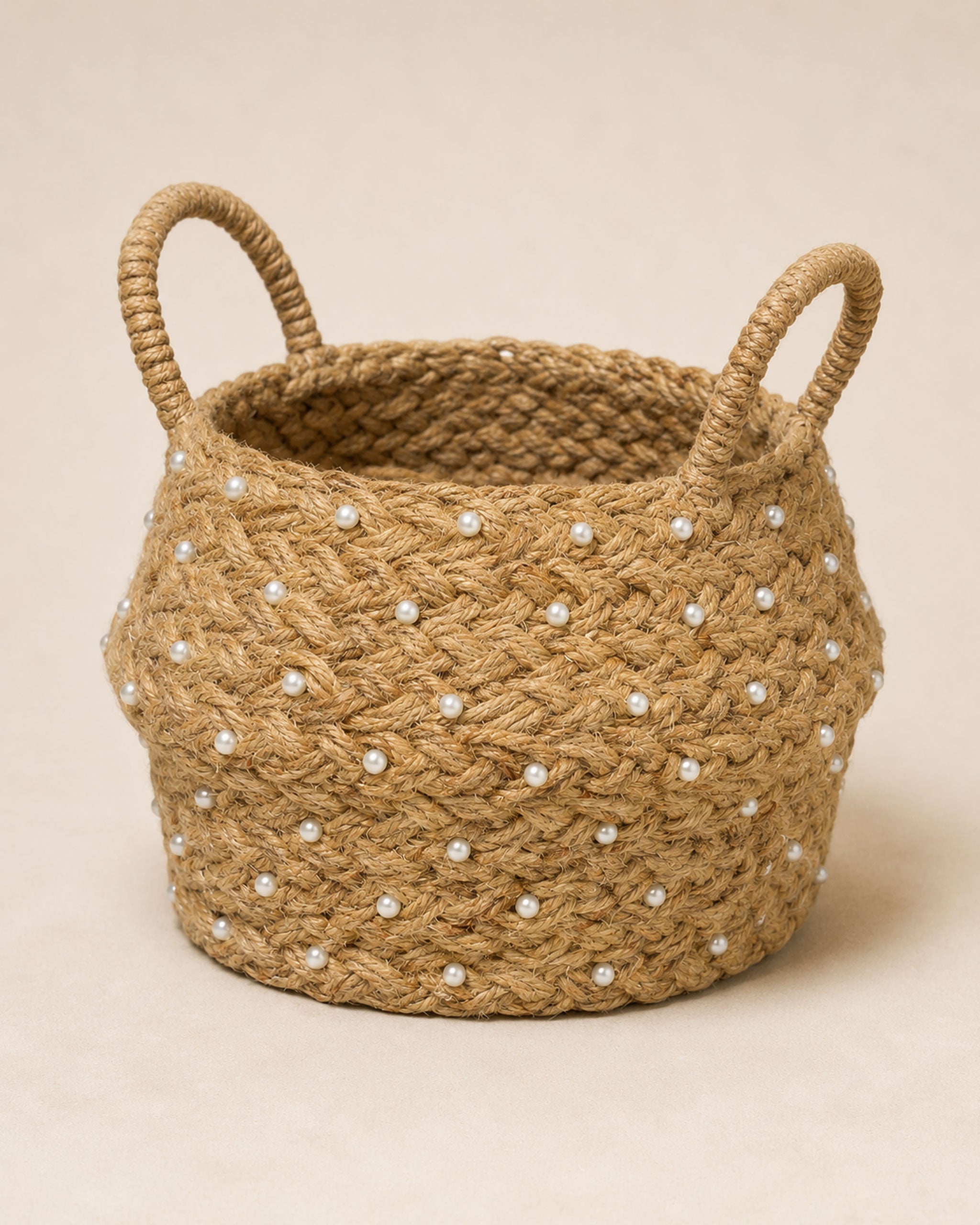 Beaded Tawny Basket
