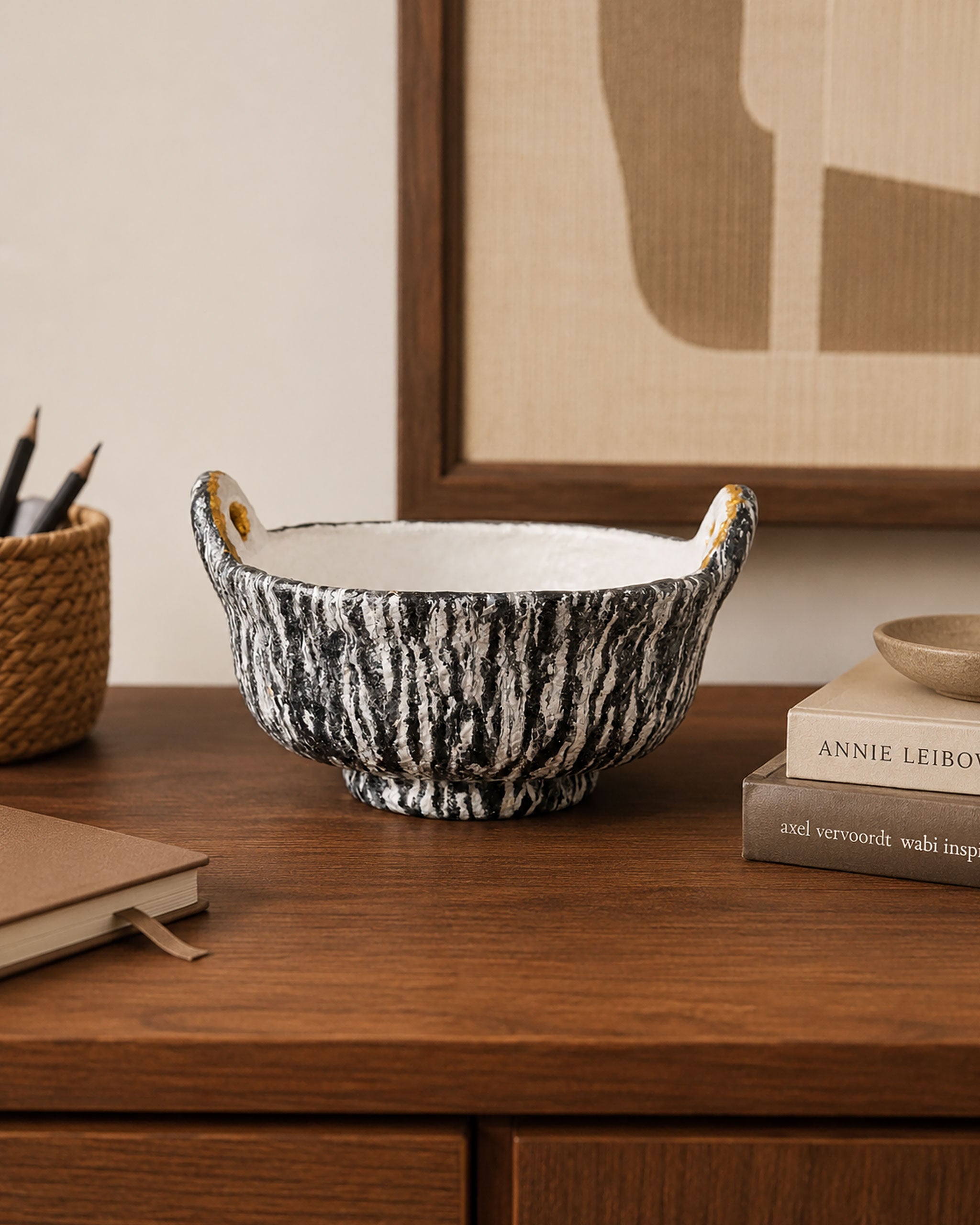 Charcoal Vein Bowl
