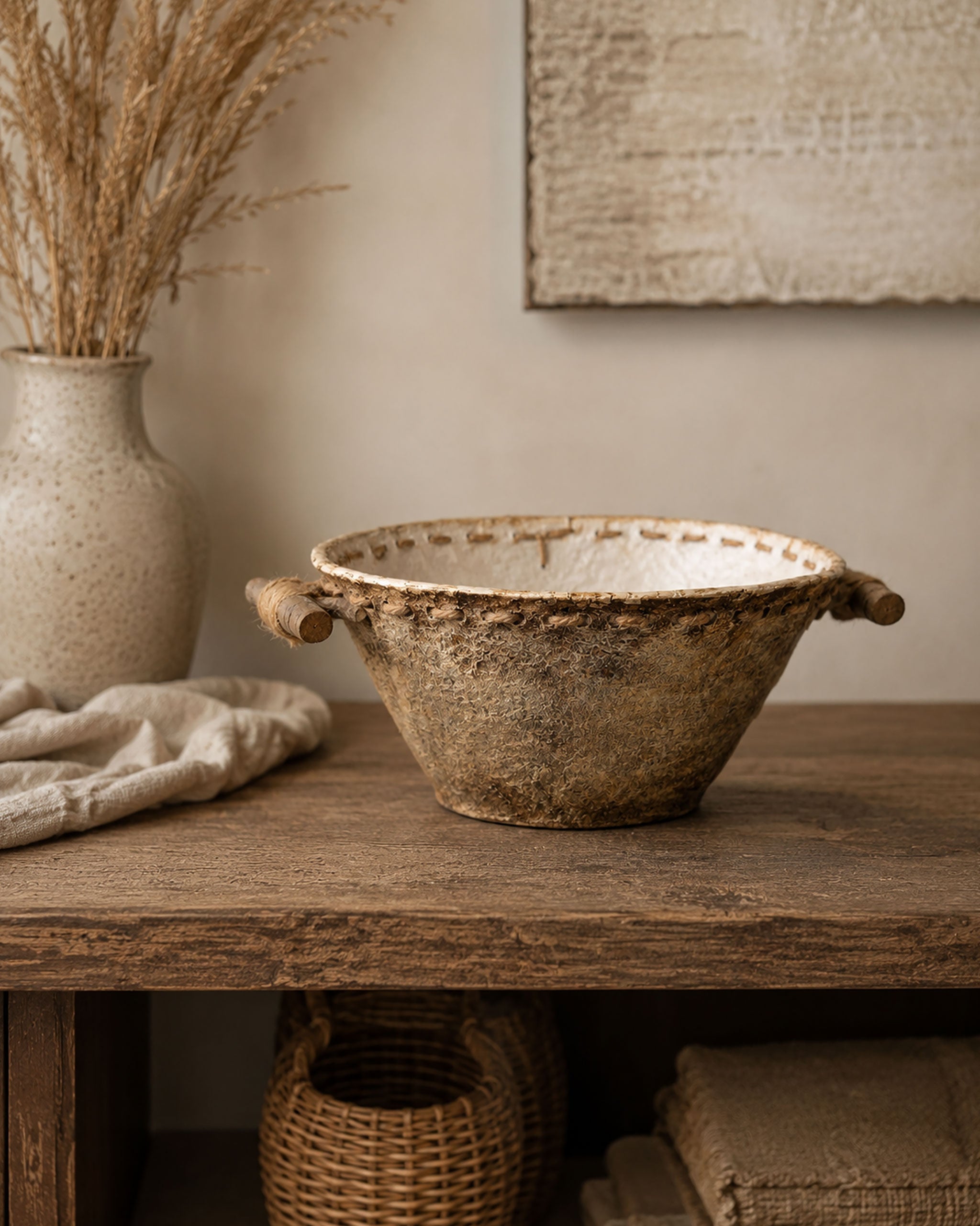 Earthen Stitch Bowl