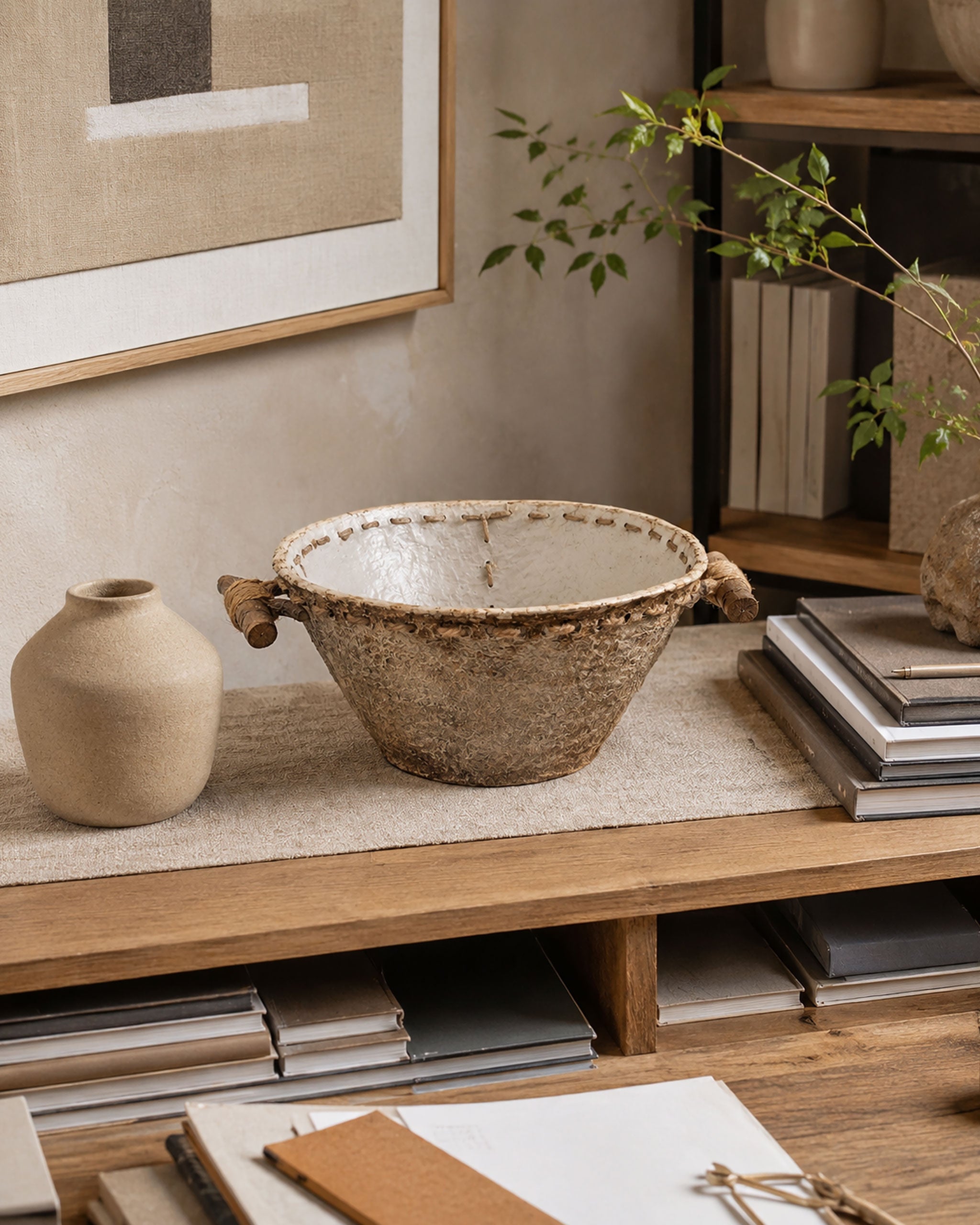 Earthen Stitch Bowl