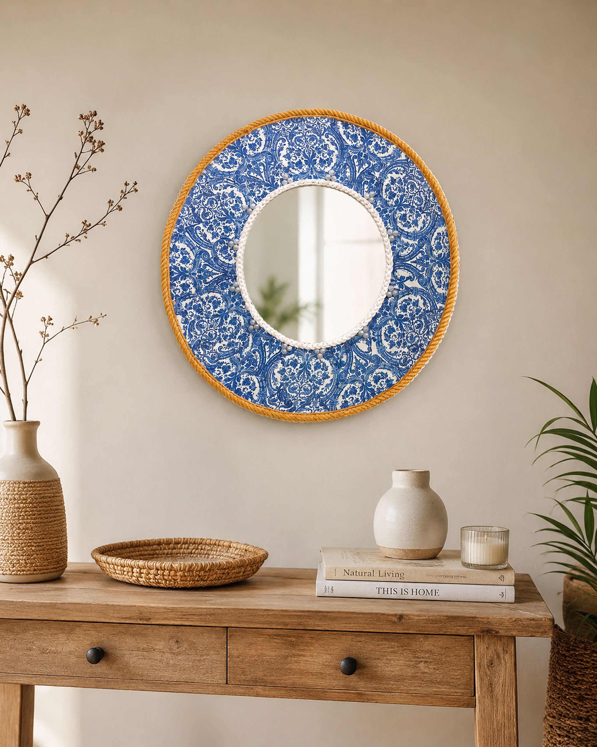 Indigo Heirloom Mirror