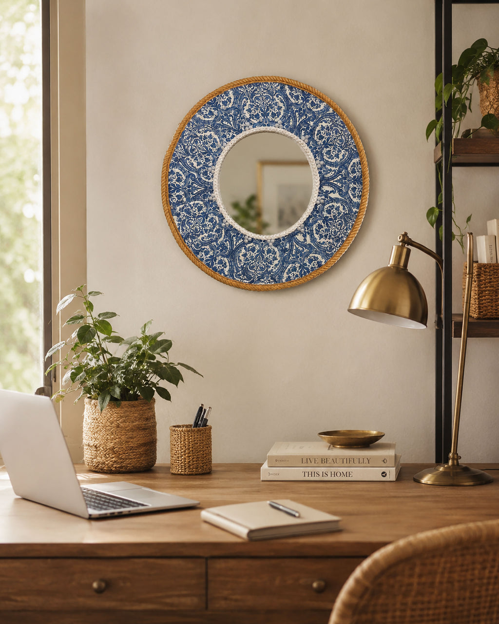 Indigo Heirloom Mirror