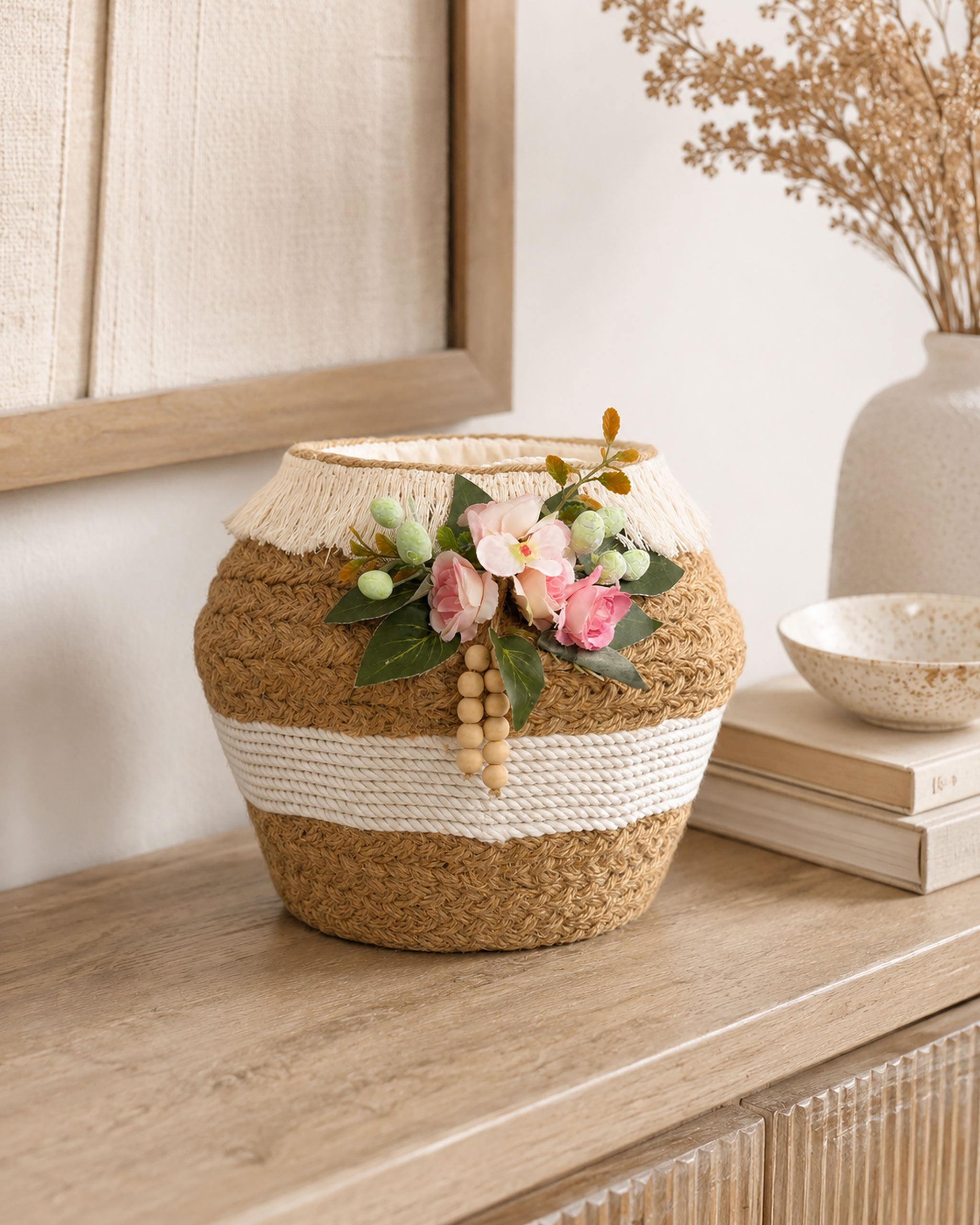 Lacebloom Rope Basket