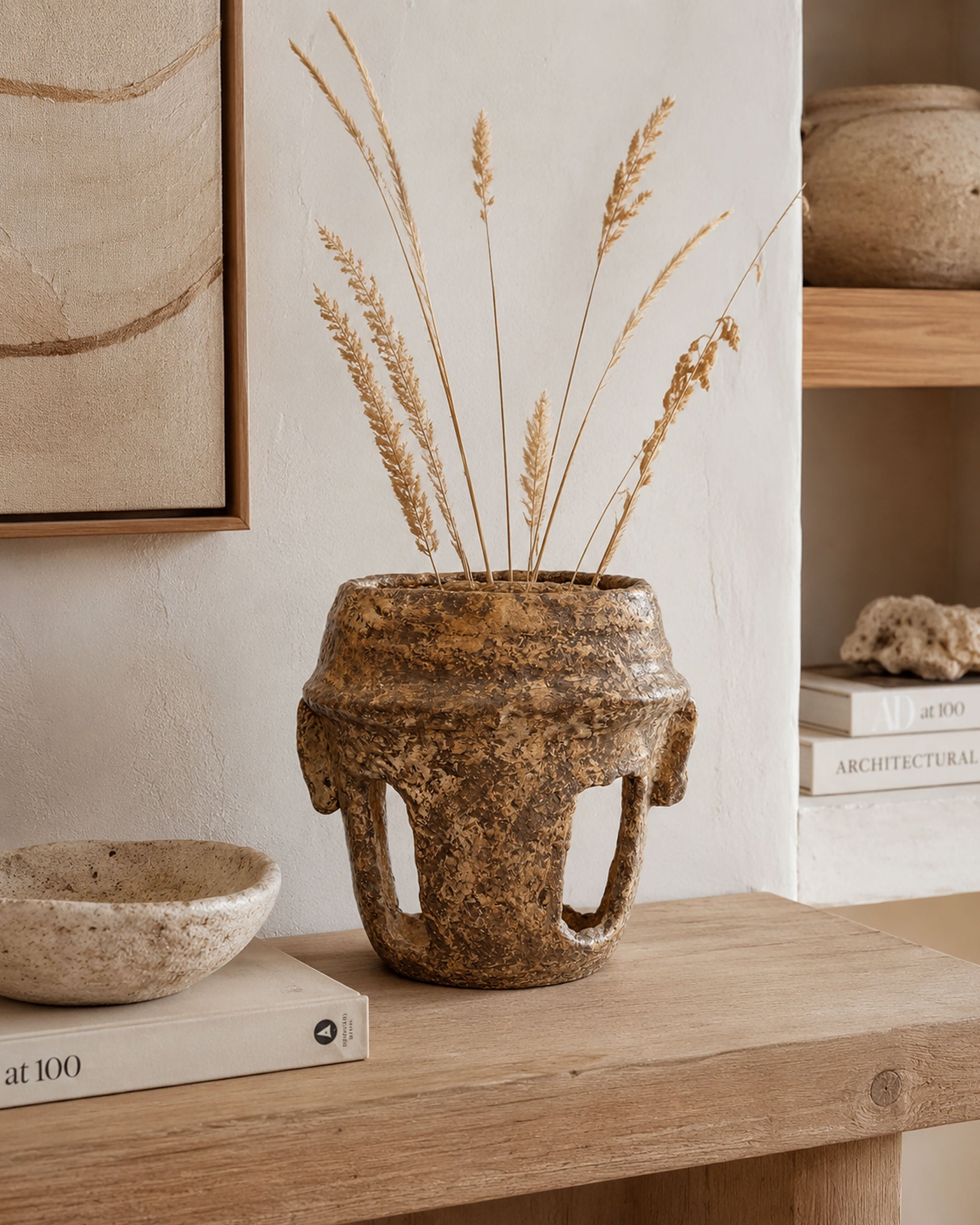 Ochre Atrium Vase