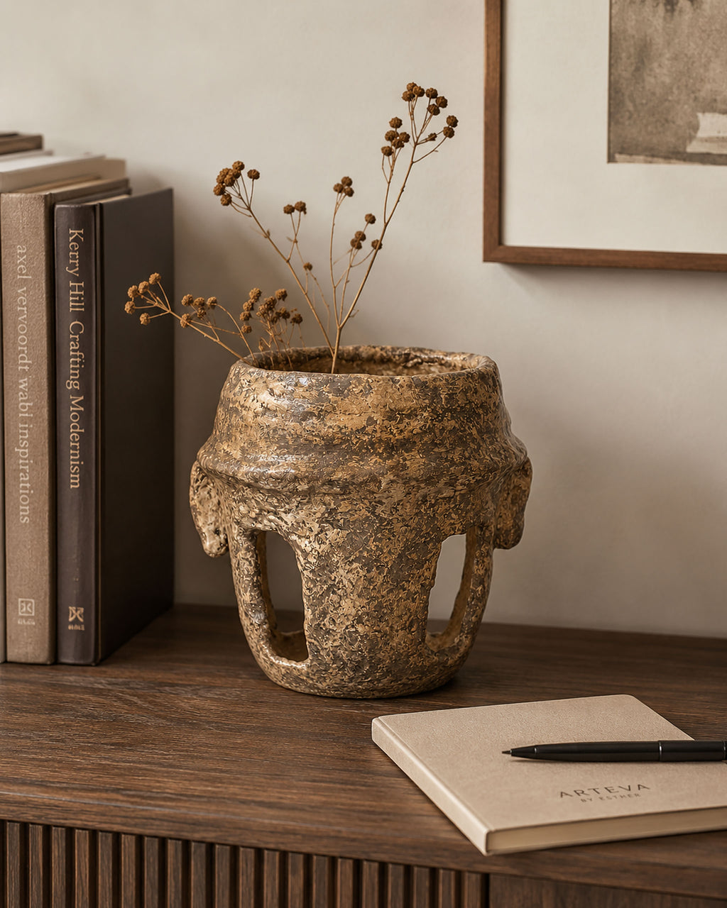 Ochre Atrium Vase