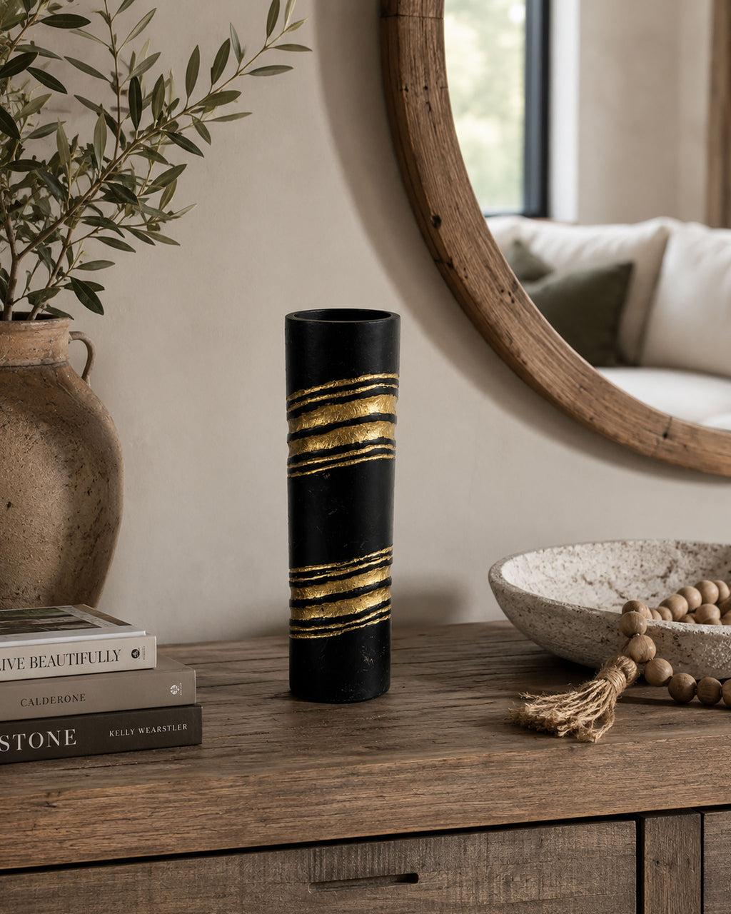 Sable Goldline Vase