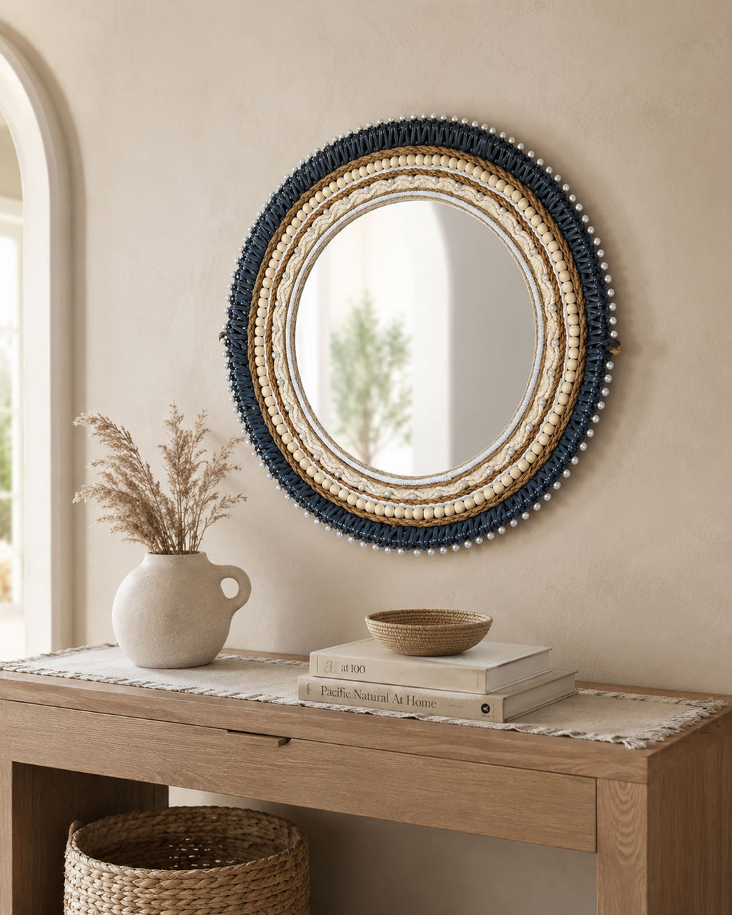 Slate Lacework Mirror