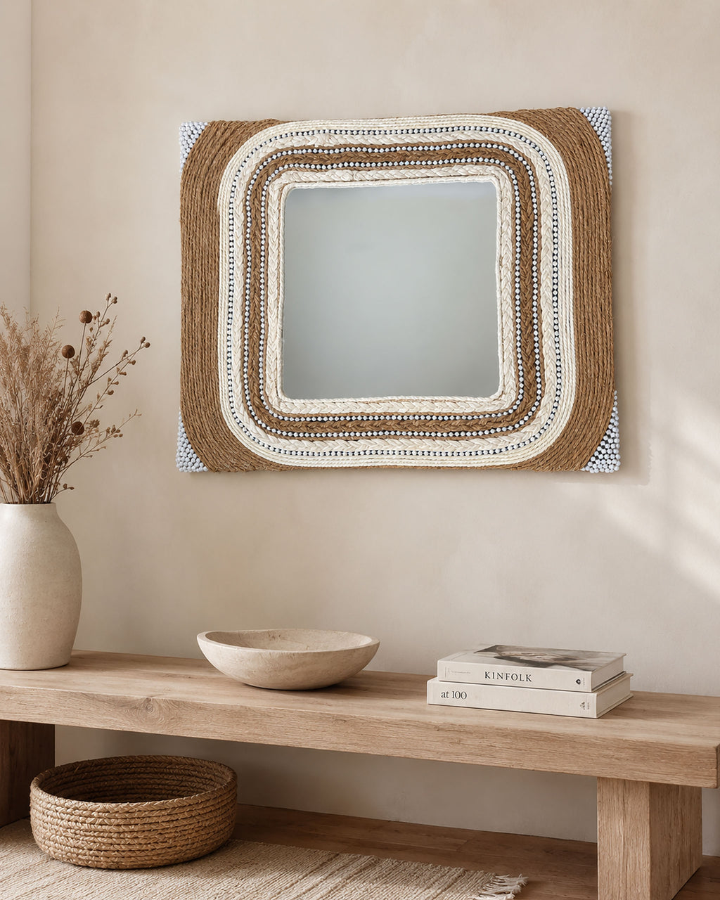 Woven Alcove Mirror