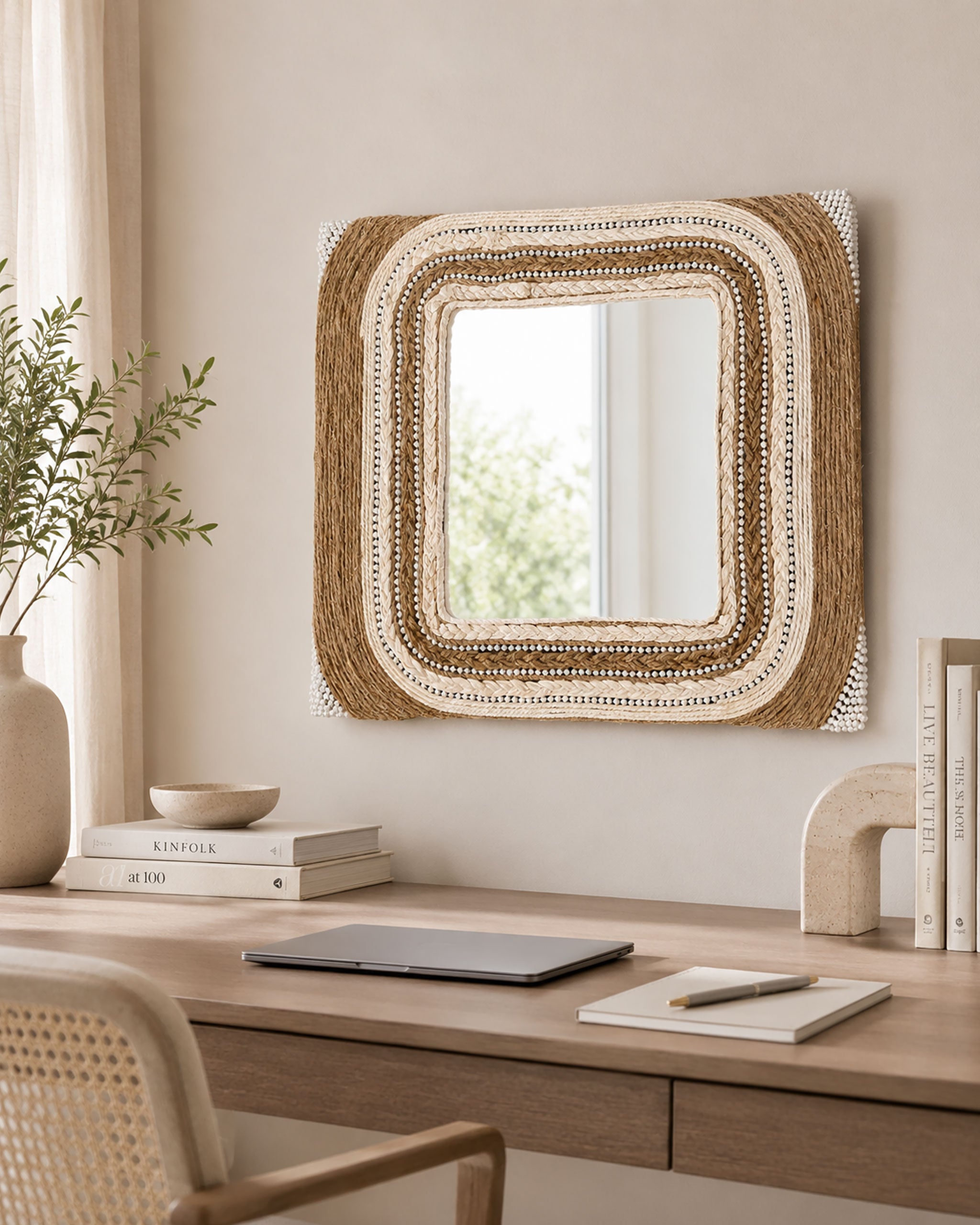 Woven Alcove Mirror